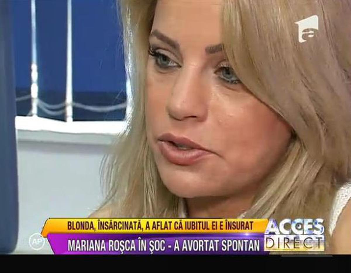Mariana Roşca a avortat spontan după ce a aflat că un fost iubit de-al ei era încă însurat