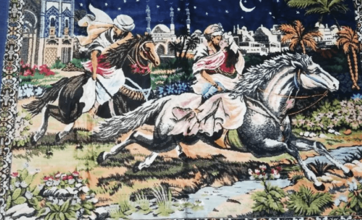 Care este povestea imaginii de pe carpeta „Răpirea din serai“