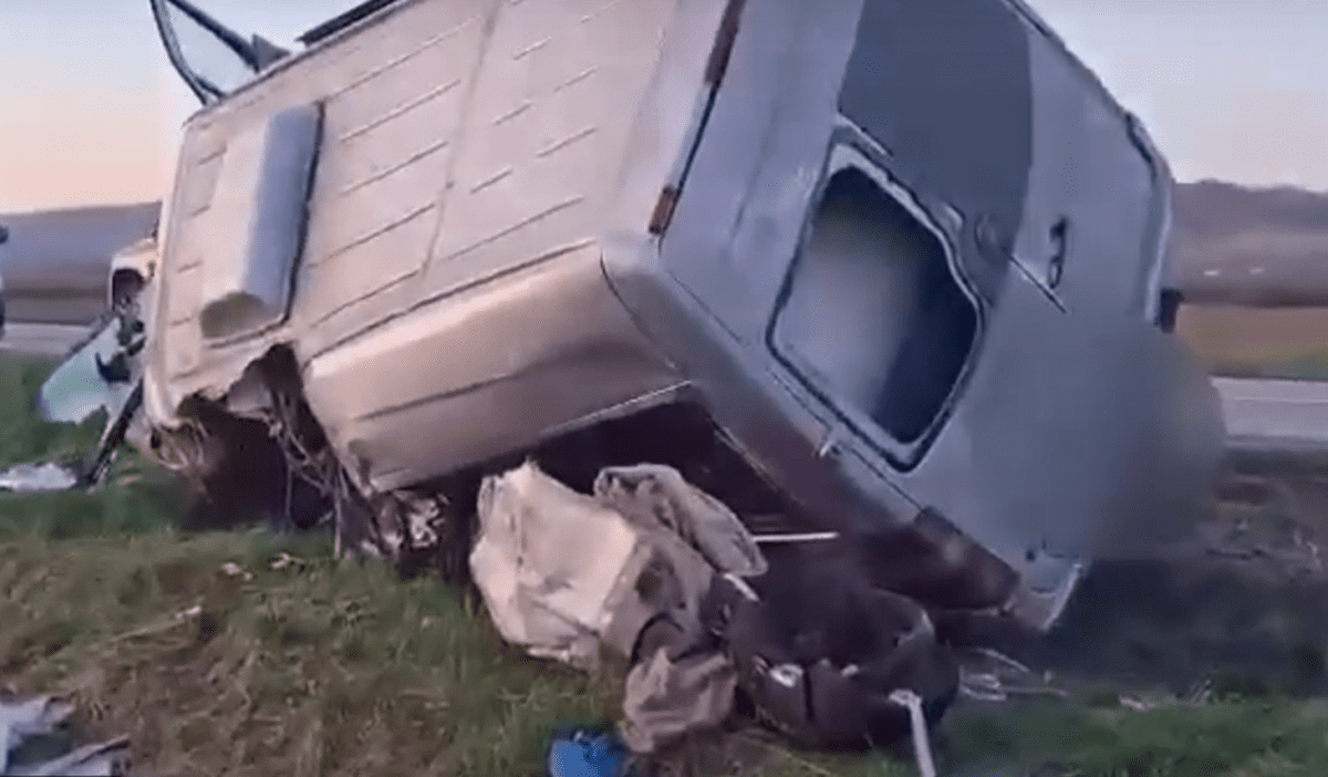 Accident soldat cu 3 morți în județul Cluj. FOTO: Captură video.