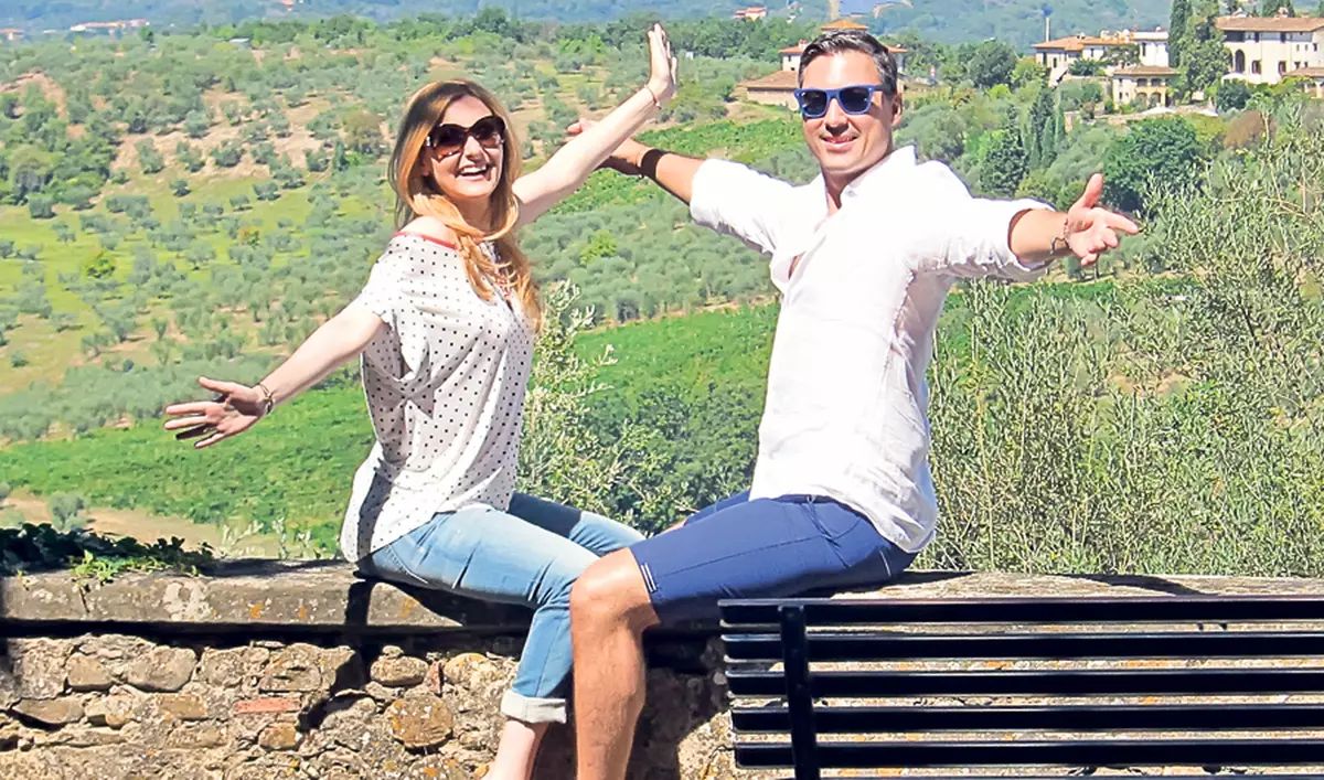 Alina Sorescu şi Alexandru Ciucu, vacanţă de vis în Toscana | FOTO