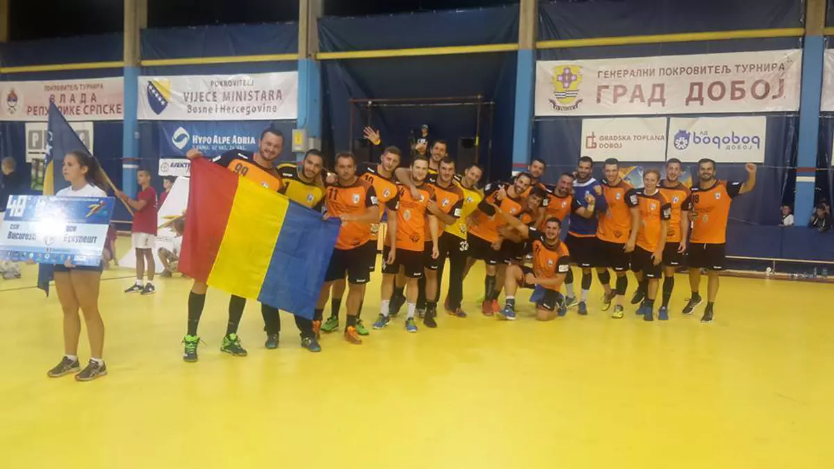 Echipa masculină de handbal CSM București a câștigat turneul internațional de la Doboj