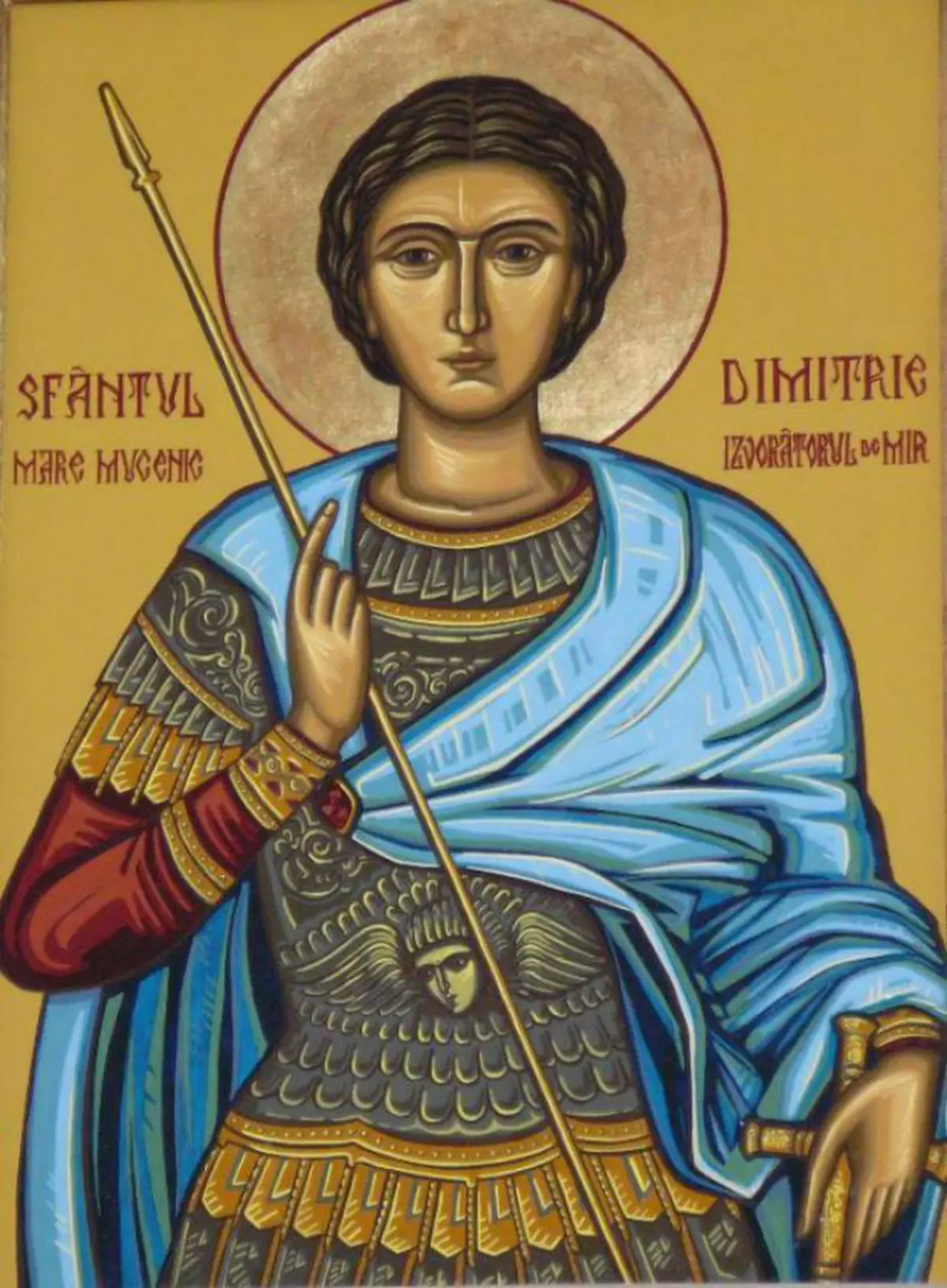 Icoana cu Sfântul Dimitrie, Izvorâtorul de Mir