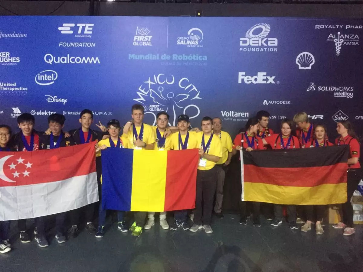 Performanta de exceptie a Romaniei la Olimpiada de Robotica First Global – Mexic 2018 - locul 1 si 5 medalii de aur
