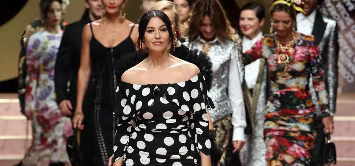prezentarea Dolce & Gabbana cu modele din anii '90