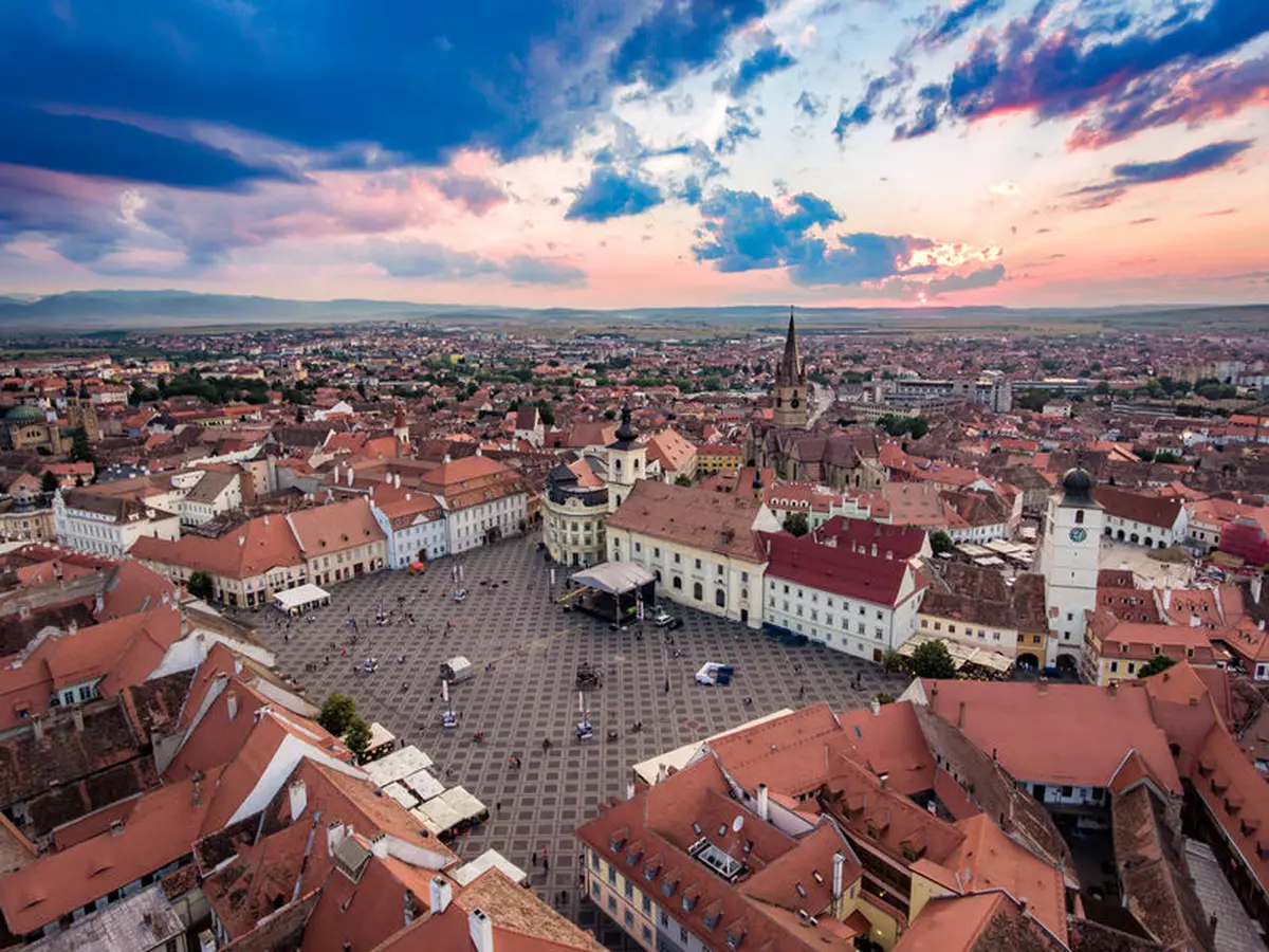 Sibiu România - centrul orașului Sibiu