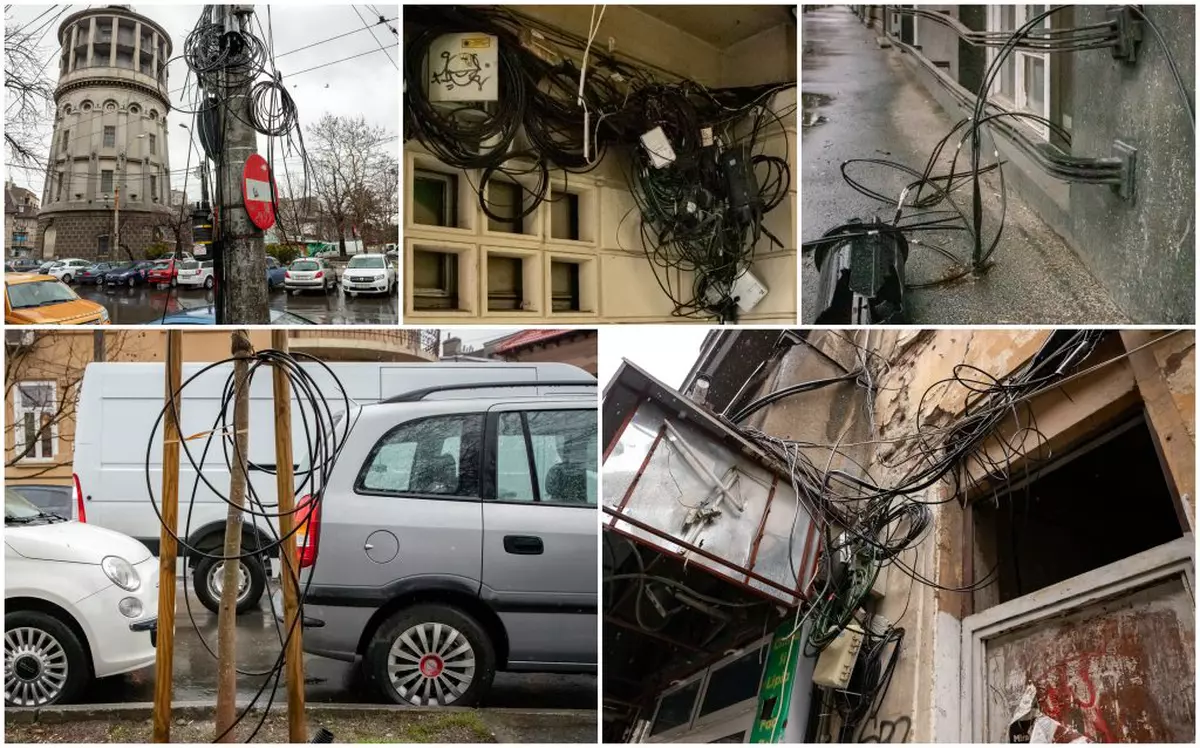 De 13 ani Primăria, Netcity și operatorii de telecomunicații promit că mută cablurile în subteran, dar ele tot atârnă în București