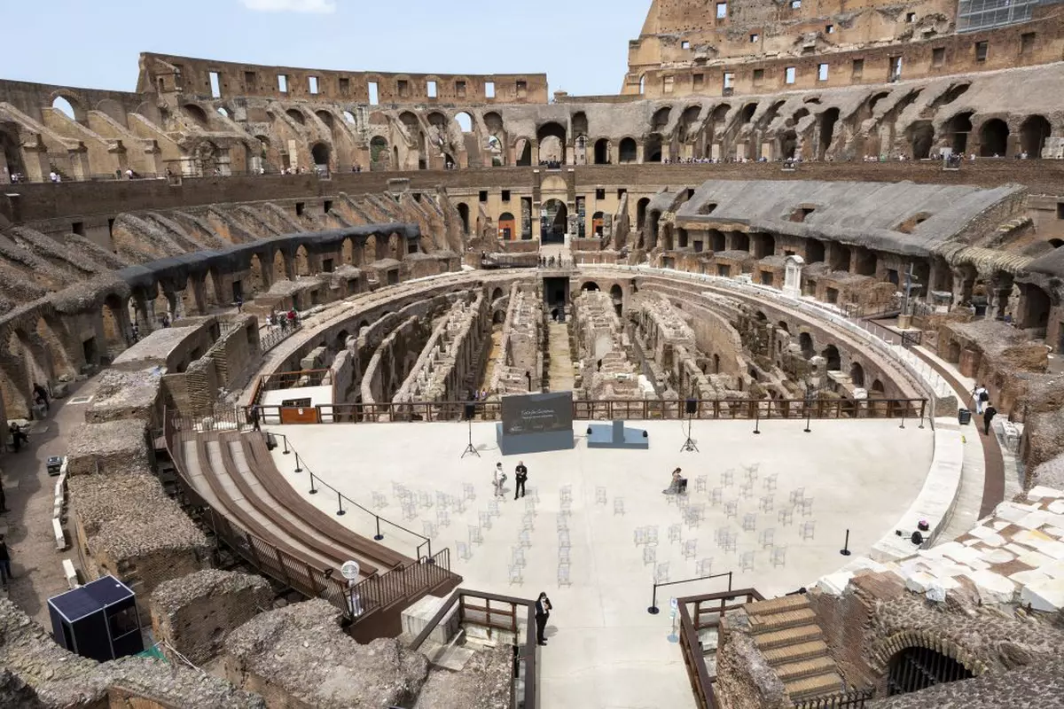 Tunelurile subterane ale Colosseumului se vor deschide complet publicului