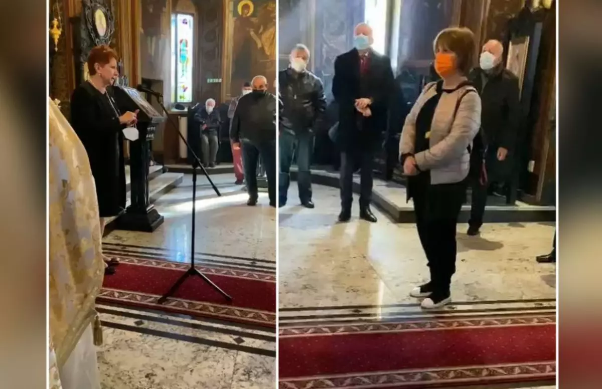 Filmări de la o premieră în bisericile noastre: Un medic chemat de preot le vorbește credincioșilor despre nevoia de vaccin