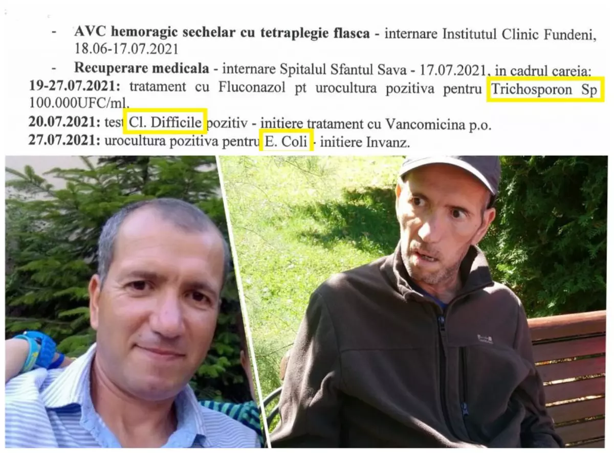 Bărbat de 50 de ani salvat după un atac cerebral, dar adus în pragul morții de infecții nosocomiale netrecute în foaie