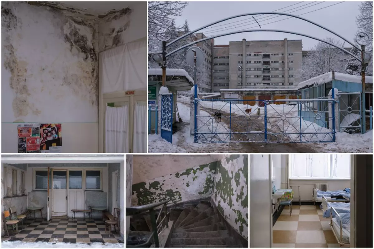 FOTO. „Sanatoriul-epavă din Munții Aninei ar putea fi modernizat după 20 de ani. Doar 3 etaje mai funcționează
