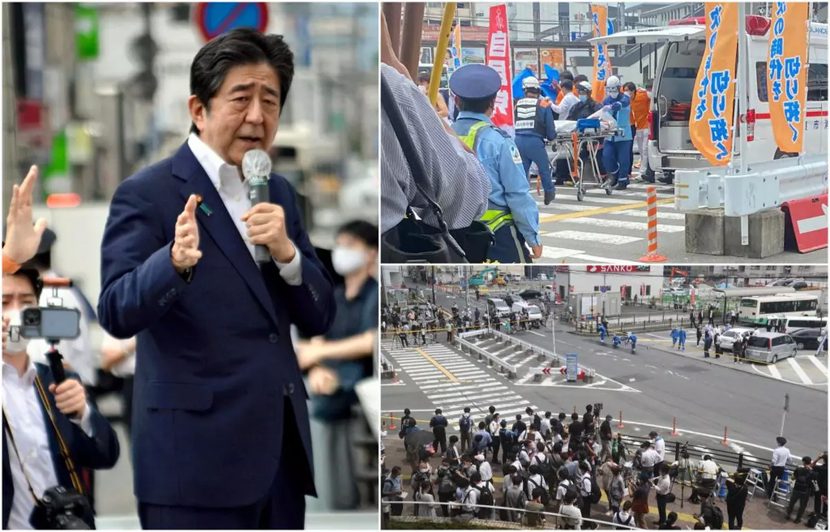 Fostul premier japonez Shinzo Abe, împușcat de două ori în timp ce susținea un discurs. Momentul atacului - VIDEO