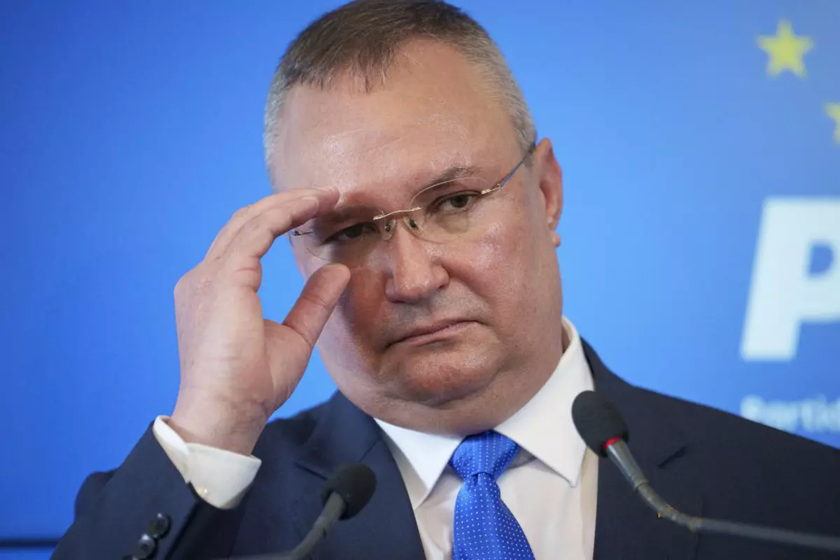 Presedintele PNL, Nicolae Ciuca, sustine un discurs in timpul unei conferinte de presa comune cu presedintele PPE, Manfred Weber, la sediul PNL din Bucuresti, marti, 5 martie 2024. ANDREEA ALEXANDRU / MEDIAFAX FOTO / Hepta