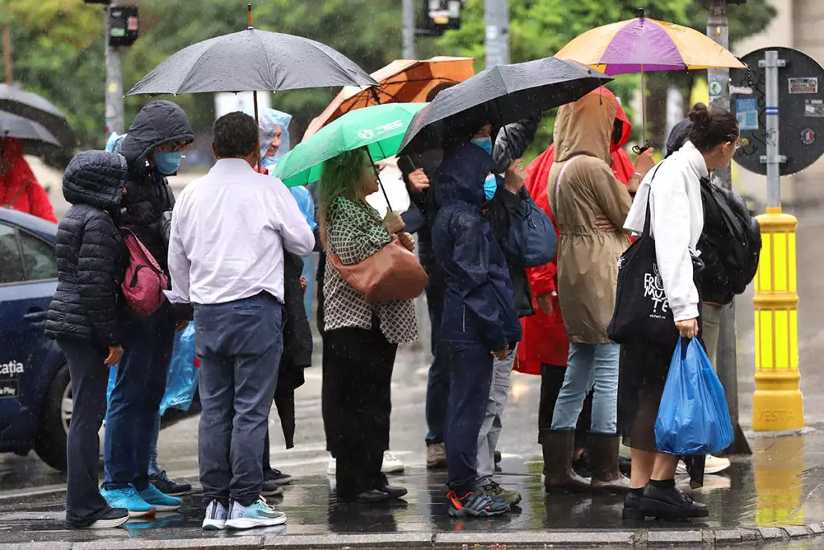 Ciclonul a adus mai mult frig decat precipitații. FOTO: Dumitru Angelescu