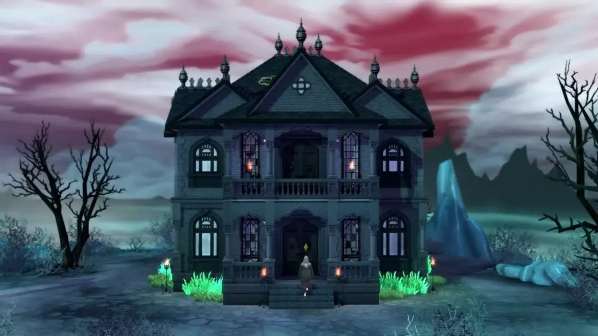 casa cu inspirație arhitecturală românească din jocul video The Sims 4
