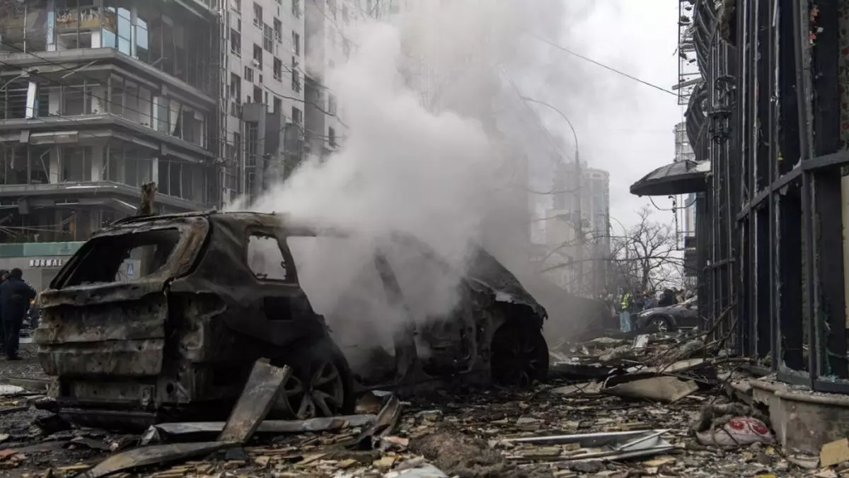 Clădiri din Kiev bombardate de ruși Foto: Profimedia