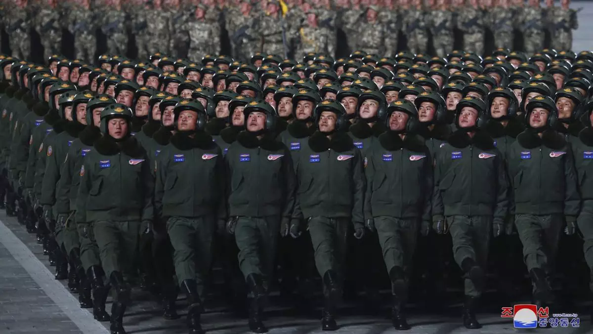 Imagine cu soldați nord-coreeni.