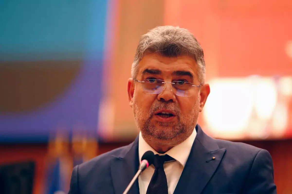 Premierul României, Marcel Ciolacu, in parlamentul României