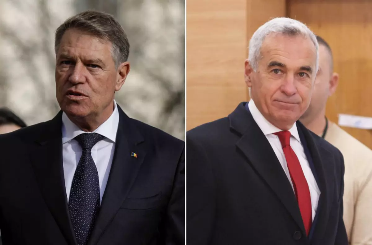 Klaus Iohannis, Calin Georgescu. Foto Inquam Photos _ Octav Ganea
