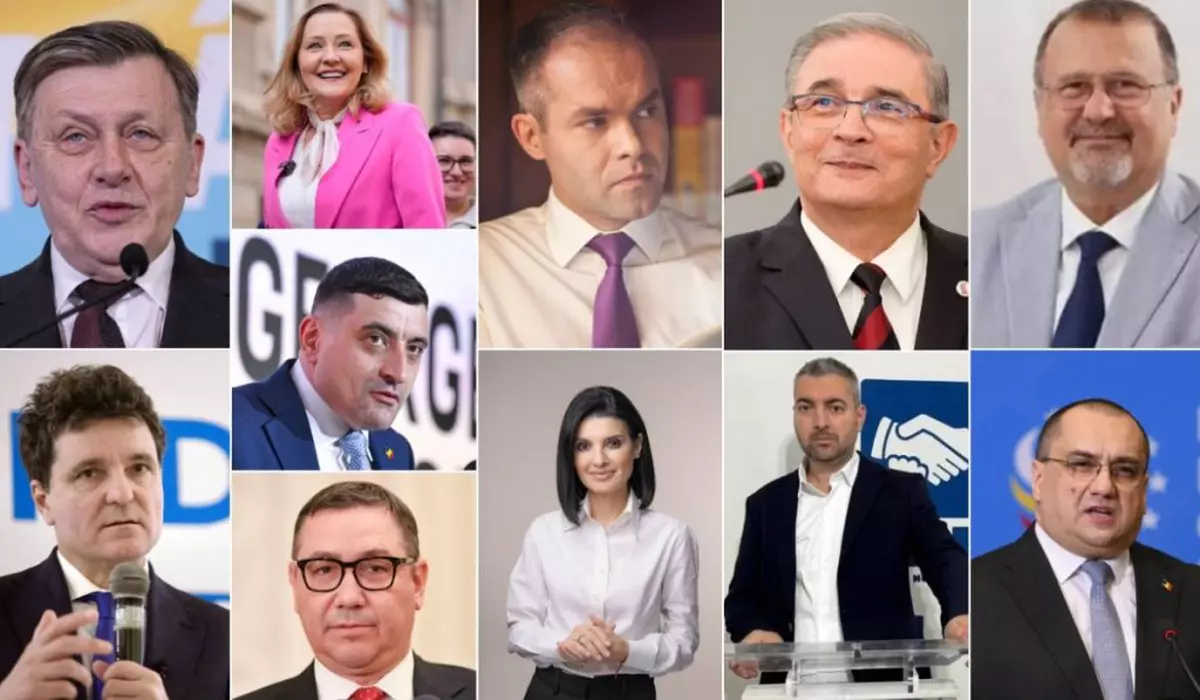 Colaj foto cu cei 11 candidați la alegerile prezidențiale din mai 2025