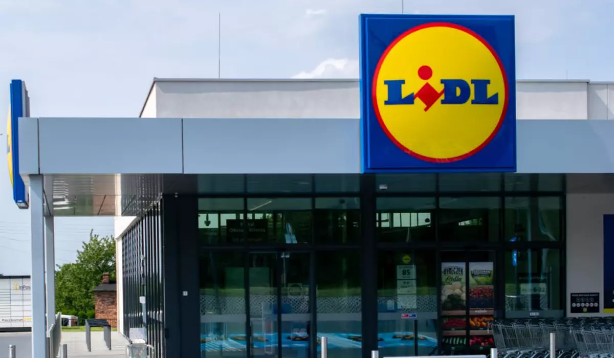 În imagine este ilustrat un magazin Lidl