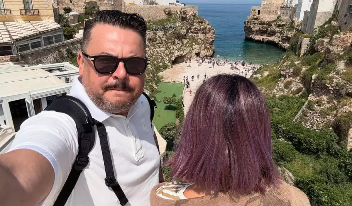 Mihai Bobonete și Cătălina, soția lui, au mers în vacanță în Italia