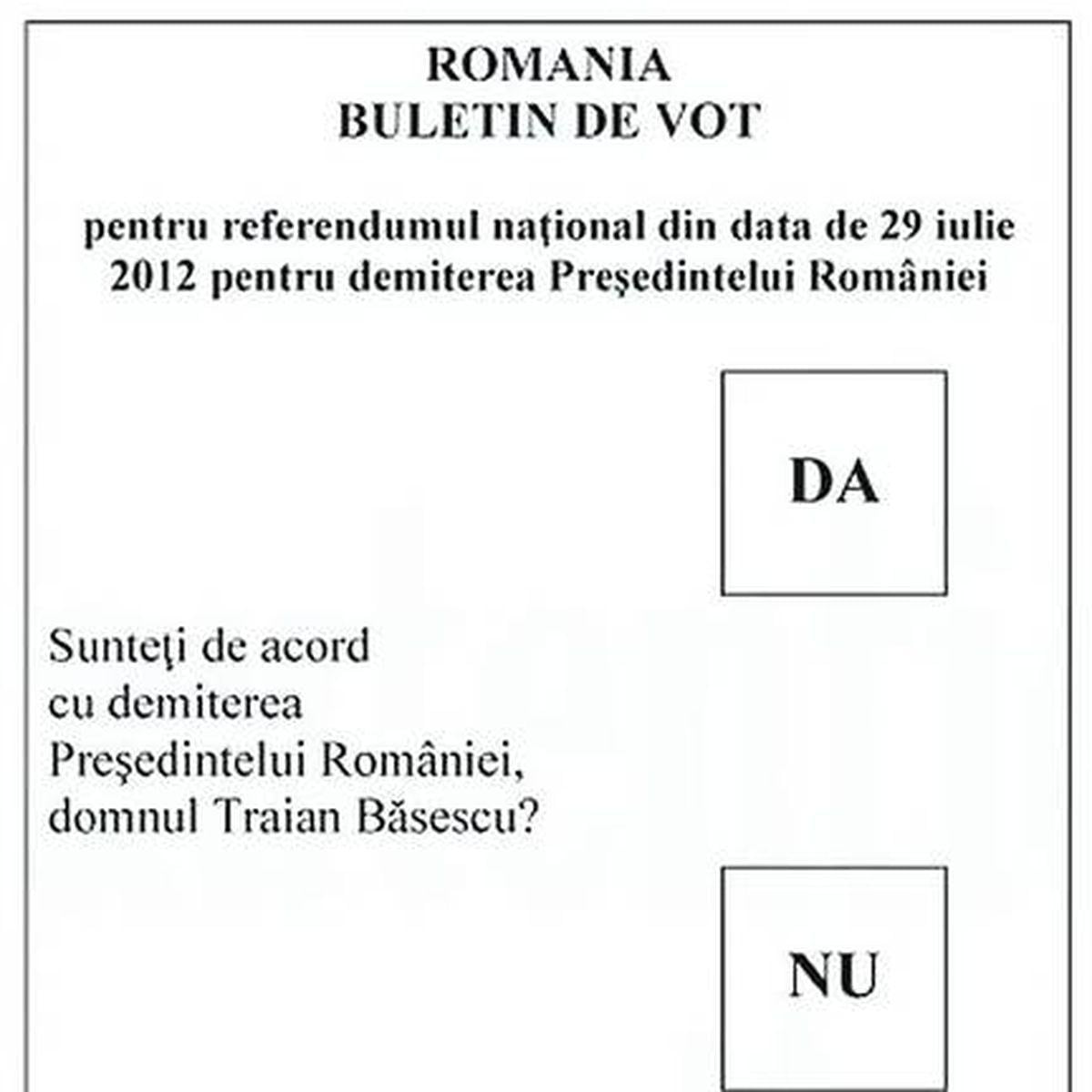 Rezultate Referendum Rezultatele Pe Judeţe Si Prezenţa La Vot