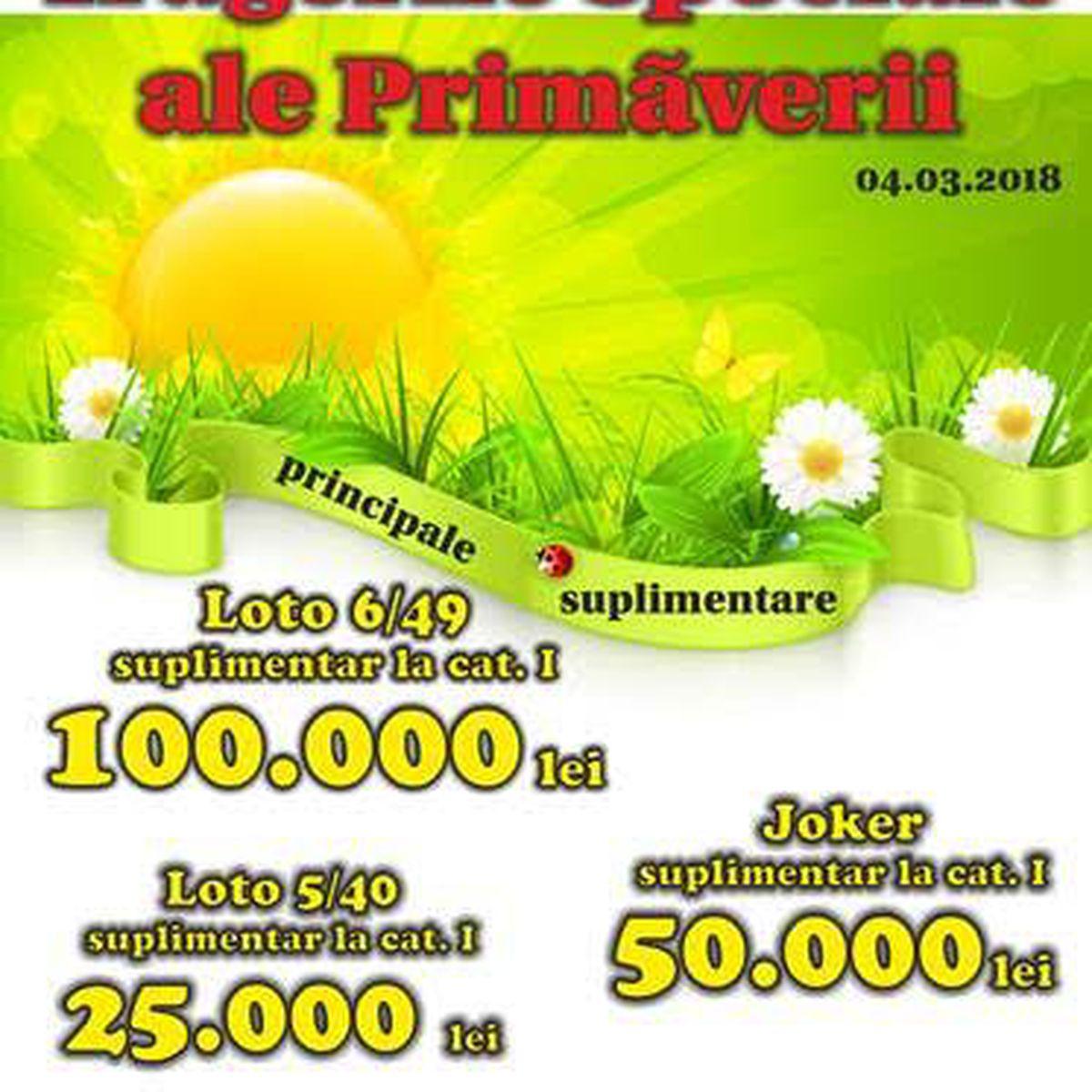 Tragerile Speciale Loto Ale Primăverii Pe 4 Martie Report Uriaș Libertatea
