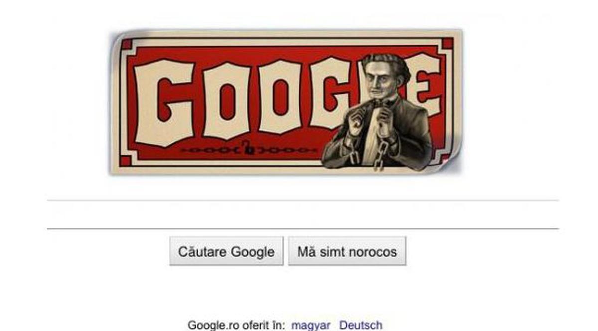 Google îl omagiază pe magicianul Harry Houdini