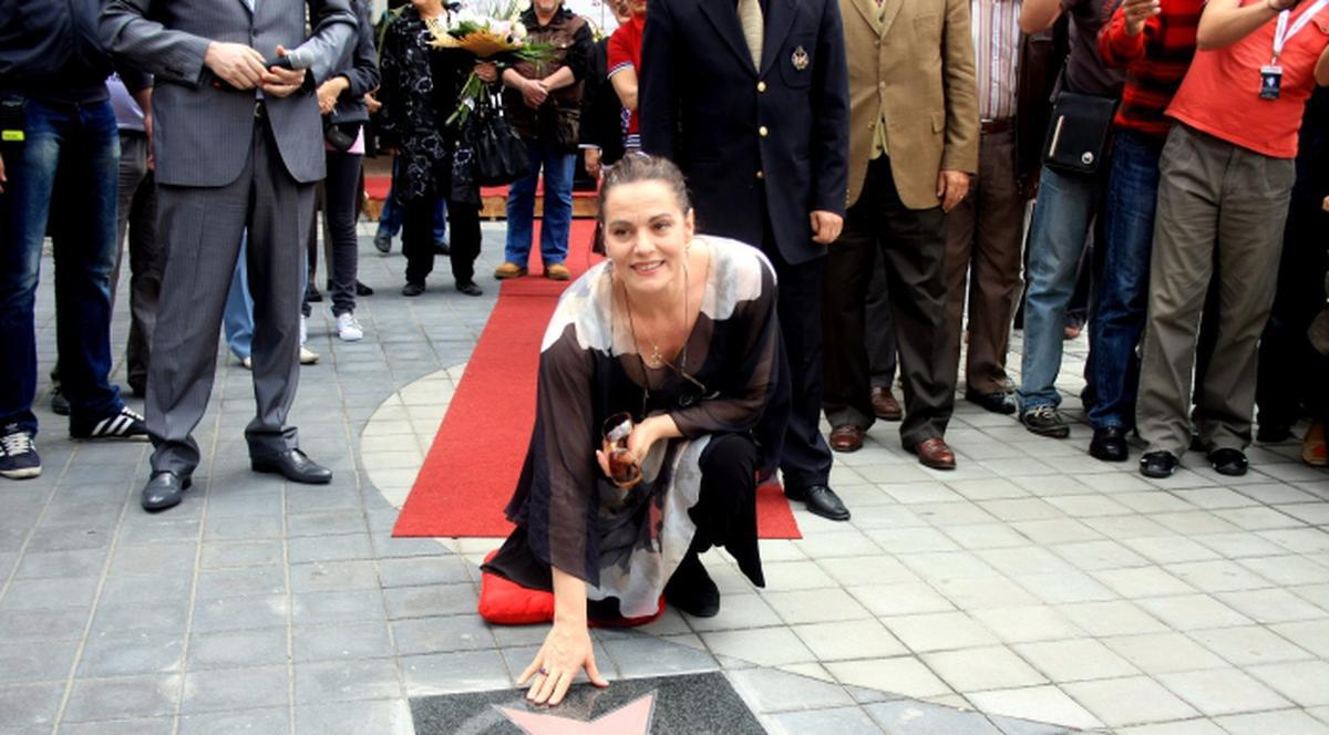 Maia Morgenstern a devenit prima actriţă care are o stea pe Aleea Celebrităţilor