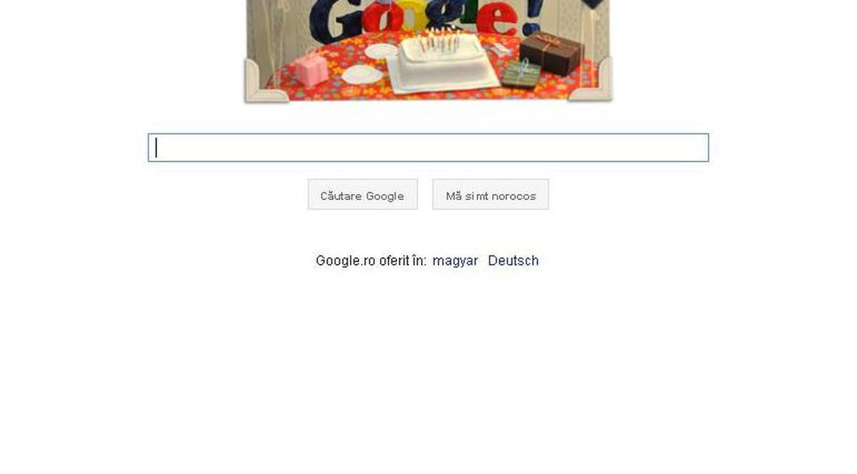 Google a împlinit 13 ani şi se sărbătoreşte de unul singur