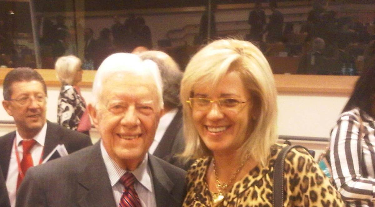 Corina Creţu s-a întâlnit cu fostul preşedinte SUA Jimmy Carter