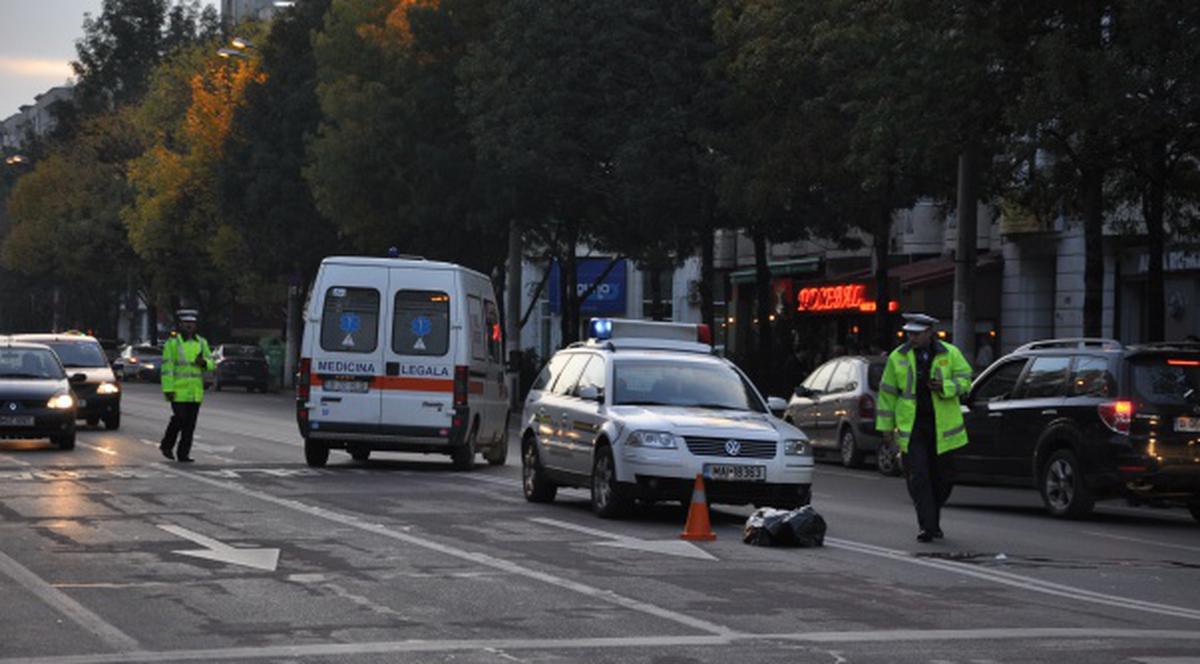 Pieton ucis în centrul Capitalei după ce a traversat aiurea