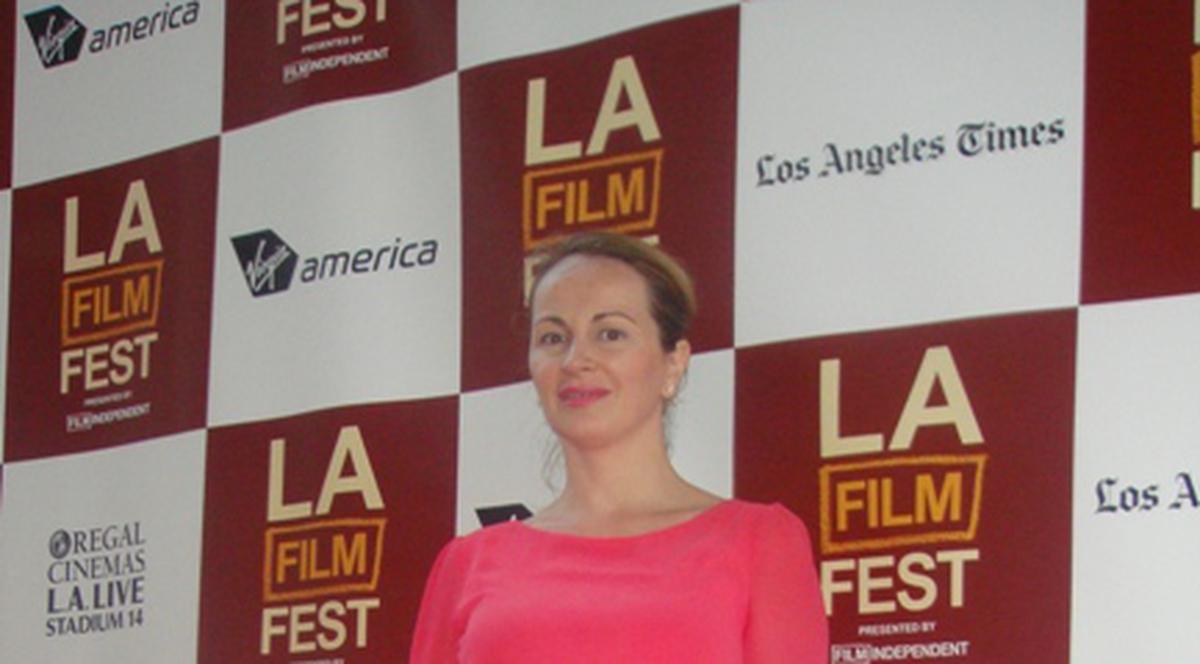 Delia Antal, pe covorul roșu cu Woody Allen la Festivalul de film din Los Angeles