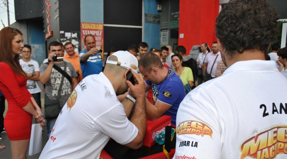 ”Iron” Oncescu i-a provocat pe bucureşteni la skandenberg 