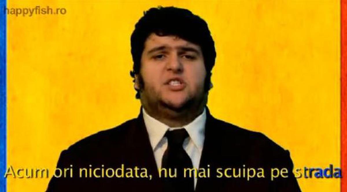 "ACUM ORI NICIODATĂ, NU MAI SCUIPA PE STRADĂ". A fost VIRAL PE INTERNET, ascultă din nou 'IMNUL DE BUN SIMŢ AL ROMÂNIEI'