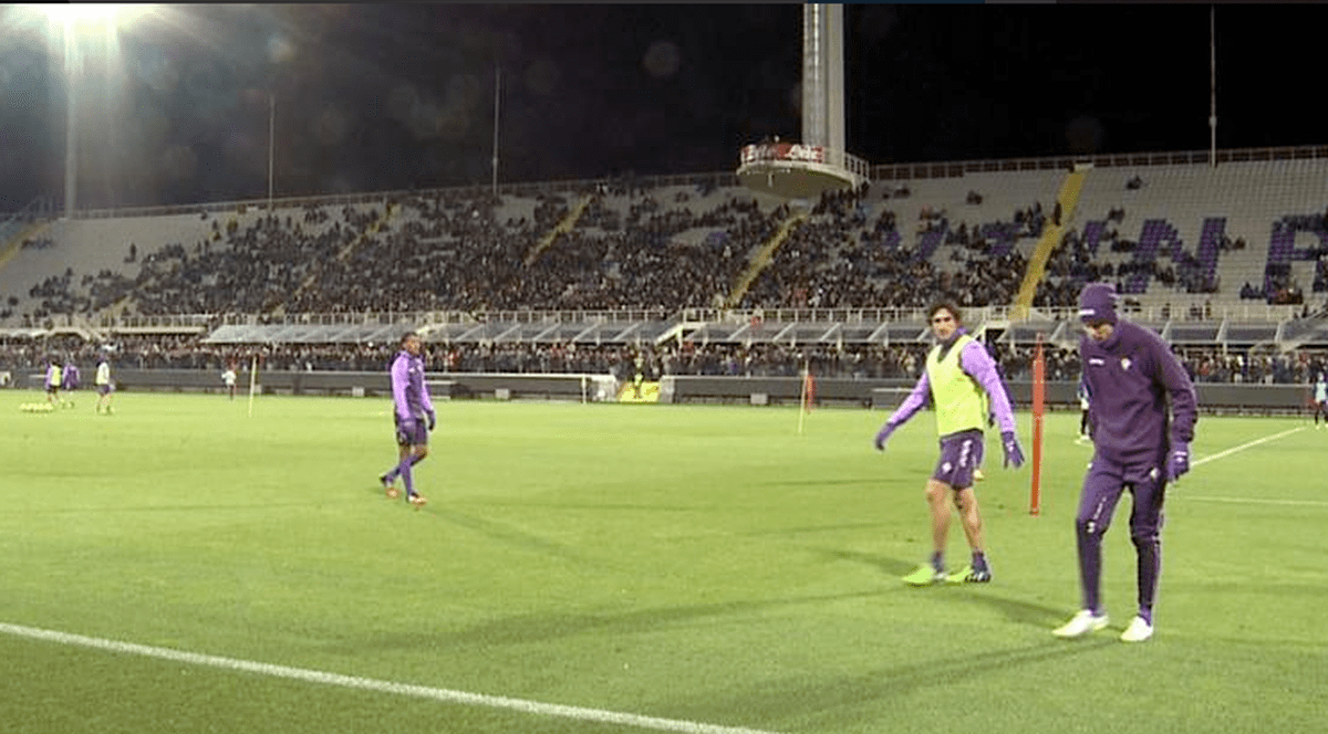 Tătăruşanu, antrenament cu 4.000 de fani la Fiorentina / VIDEO & FOTO