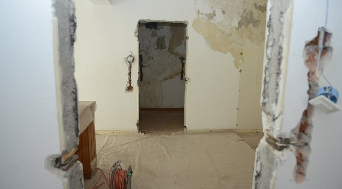 Casa preşedintelui României, cu PEREŢII SPARŢI şi DUŞUMEAUA SCOASĂ | FOTO EXCLUSIV