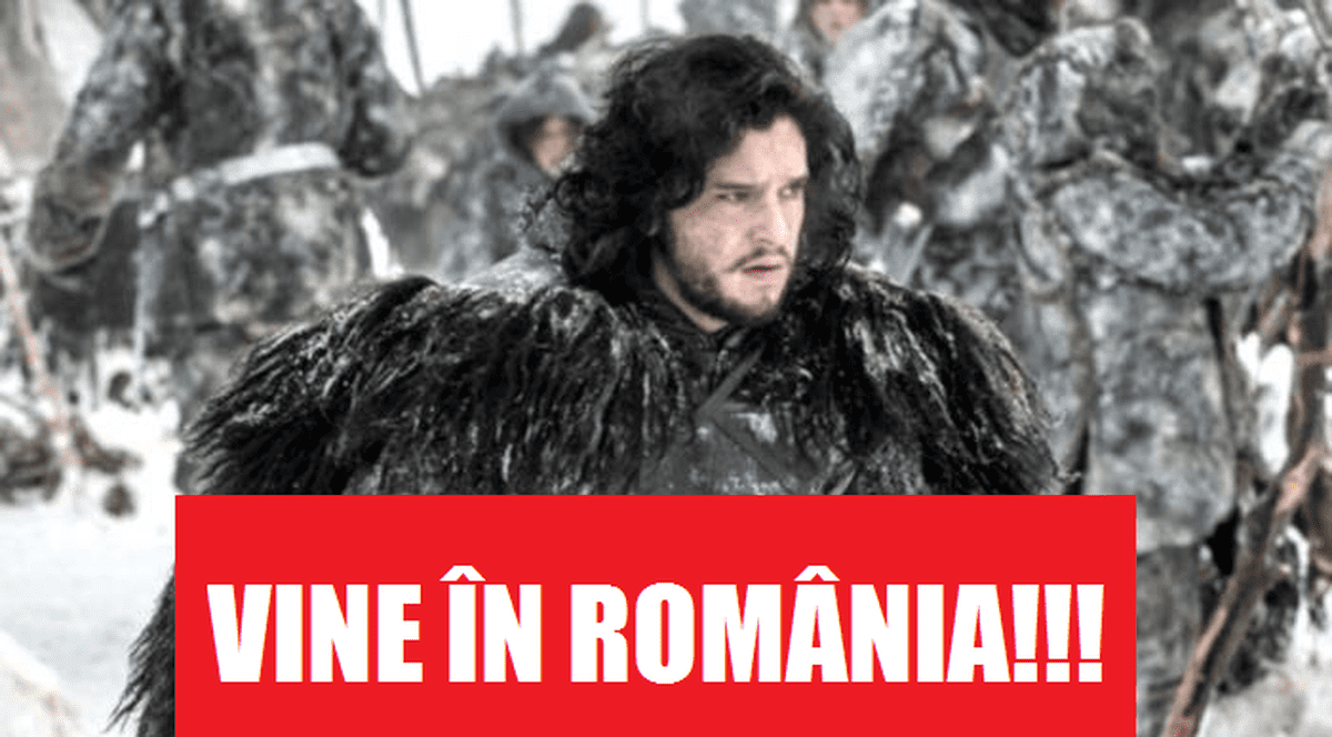 Veste EXTRAORDINARĂ pentru fanii Game of Thrones: JON SNOW vine în ROMÂNIA!!!