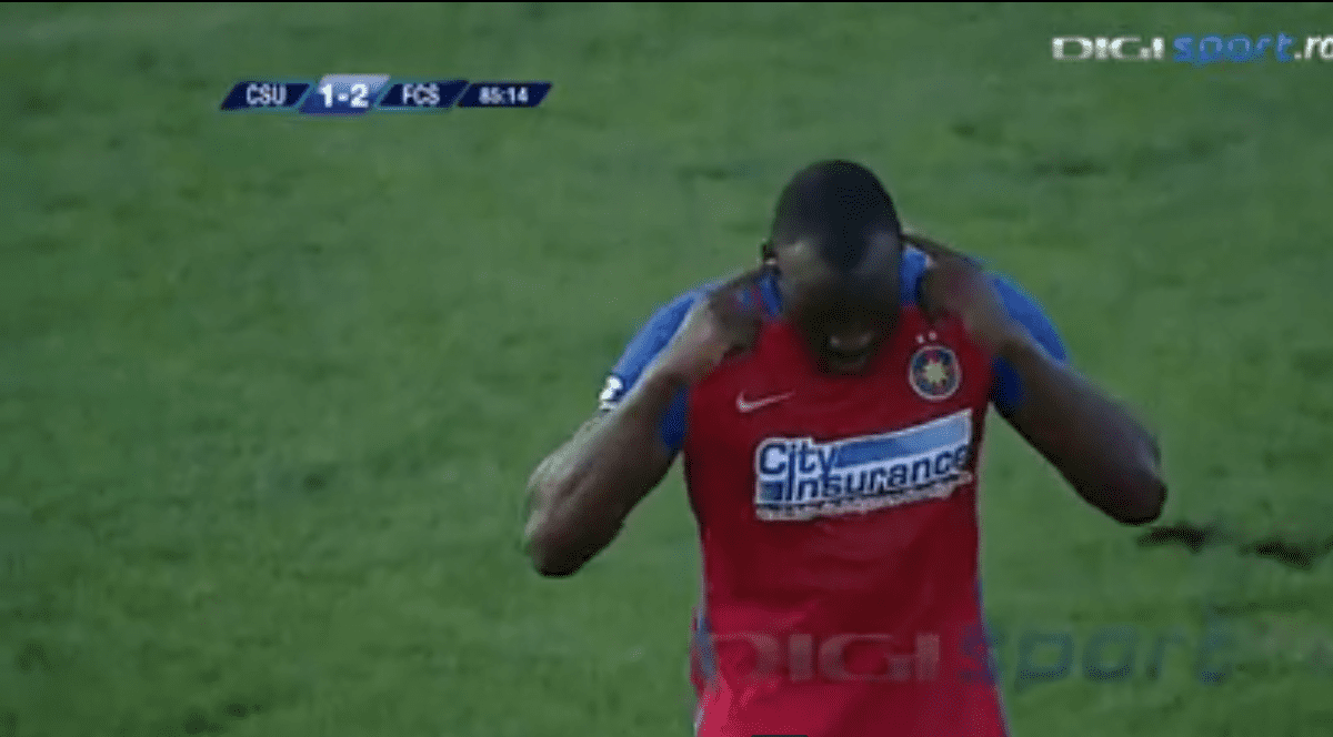 Tade a celebrat golul de la Craiova cu un gest pentru patron. "Gigi, nu te aud!"