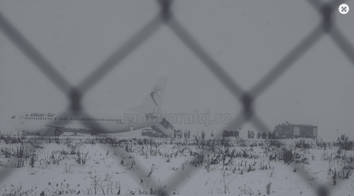 Sistemul de lumini de pe pistă NU FUNCȚIONA, atunci când avionul Blue Air a depășit pista la aterizare
