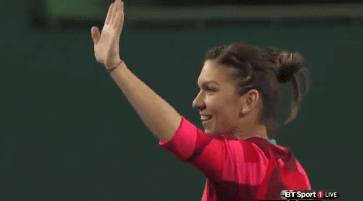 Indian Wells, turul III: Simona Halep a făcut spectacol, la minge de set! ^I-a rupt coloana rusoaicei Makarova cu o ”scurtă” / VIDEO