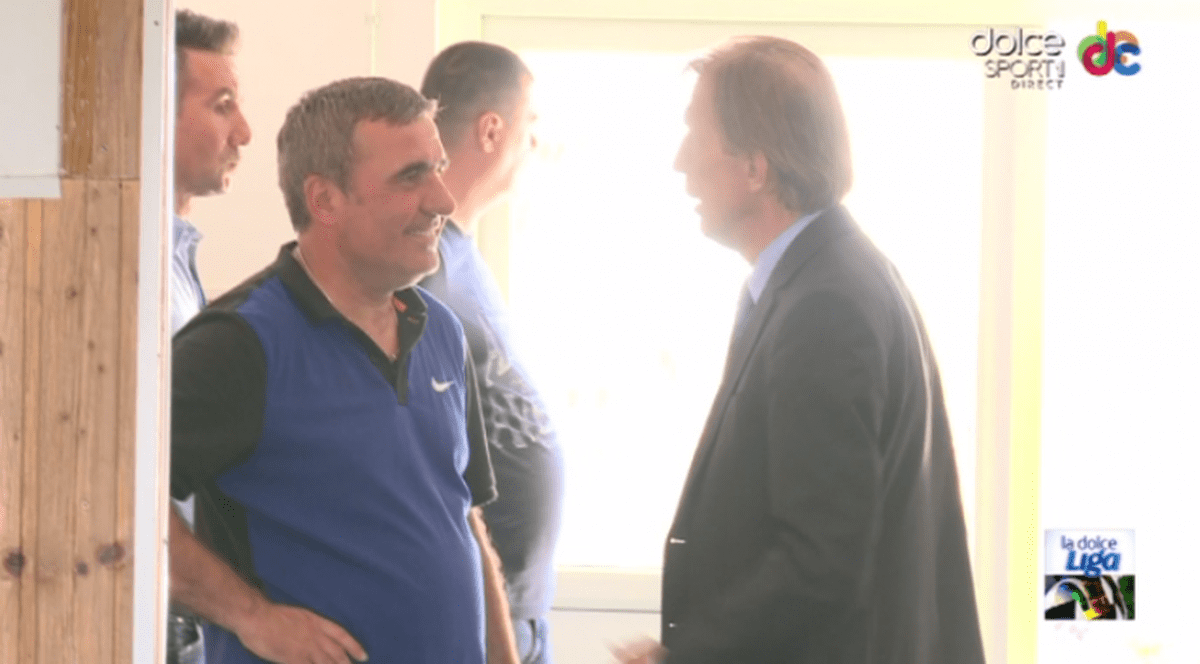 Daum a urmărit primul meci din Liga 1 pe stadionul „Iordănescu”. Cine i-a dat cu flit neamțului