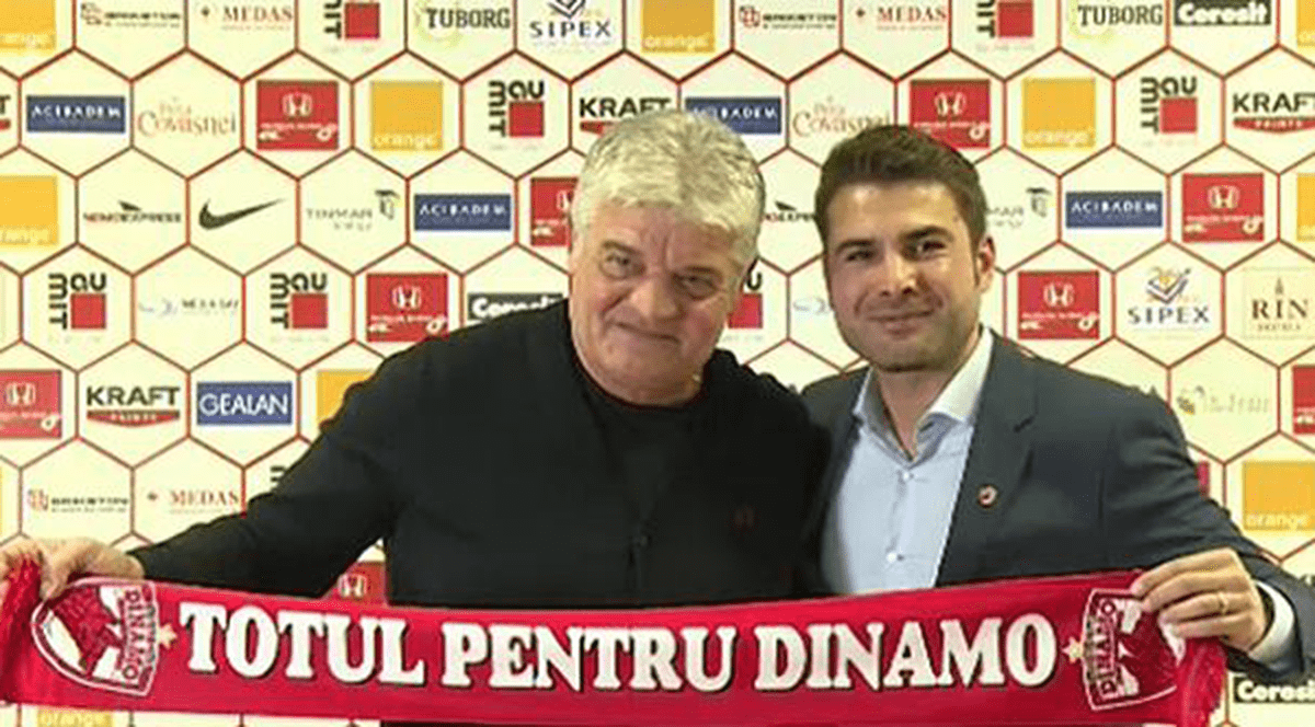 Mutu a făcut prima poză ca președinte la Dinamo alături de antrenorul Ioan Andone, pe care vrea să-l schimbe