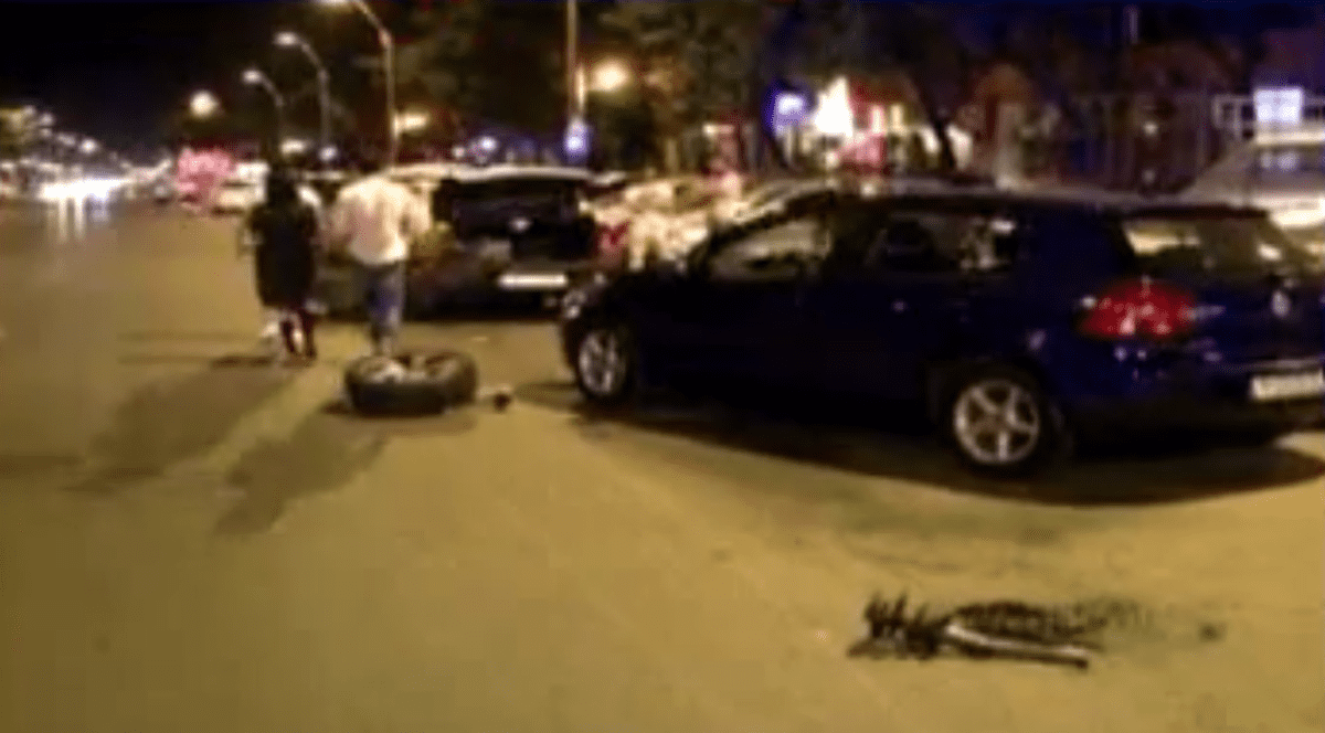 Carambol în sectorul 4, pe bulevardul Constantin Brâncoveanu