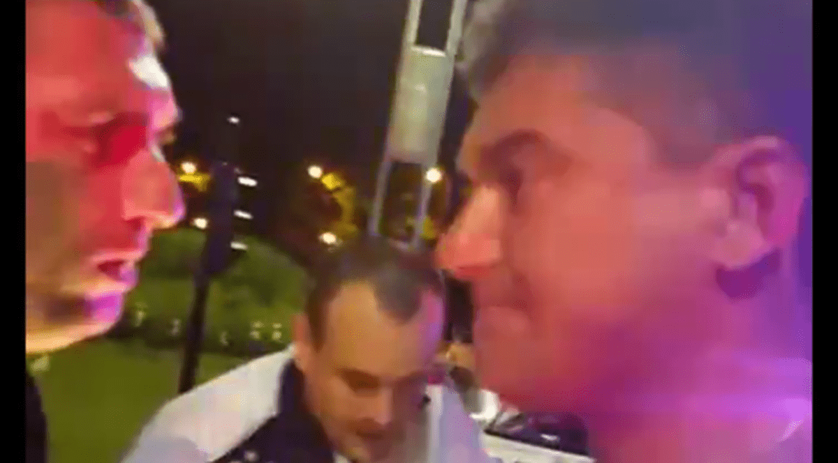 Cristian Boureanu a fost lovit de polițist