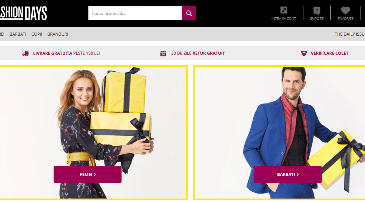 Reduceri la haine Fashion Days de Black Friday 2017