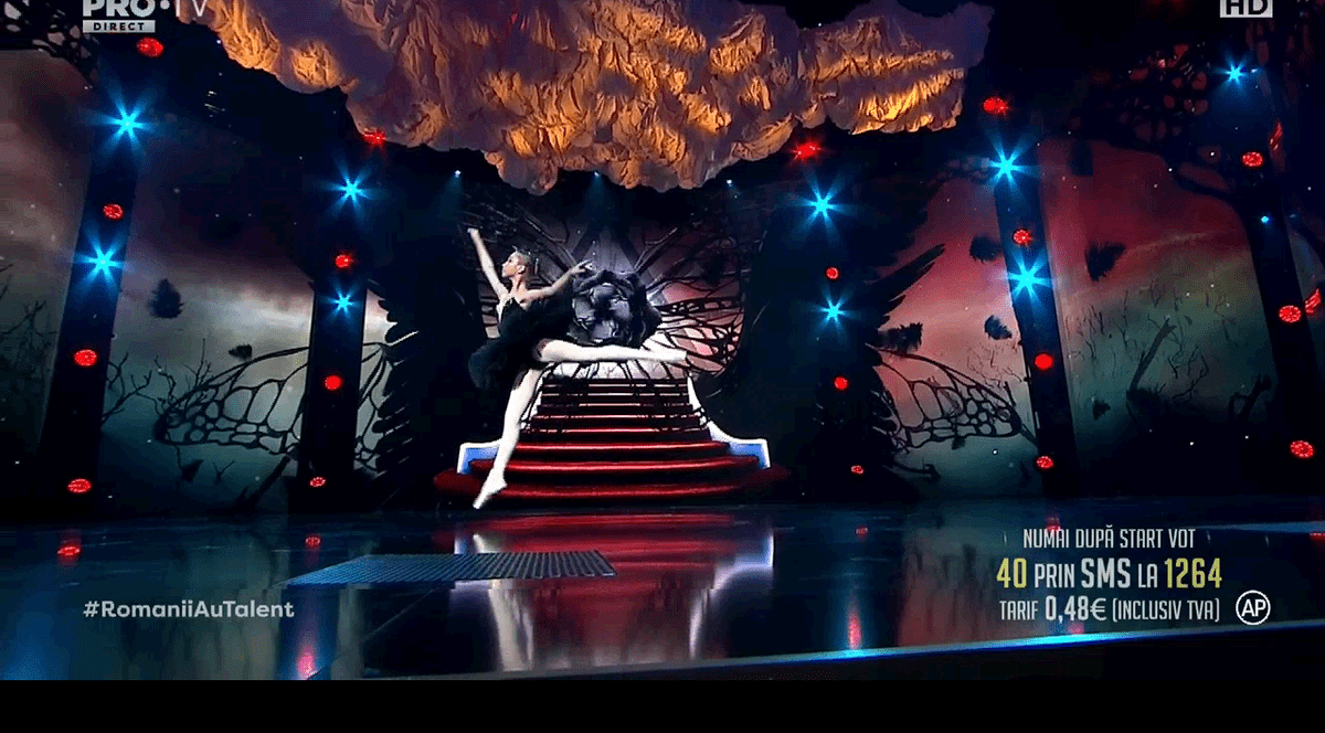 Bianca Badea, balerina din a patra gală live Românii au talent