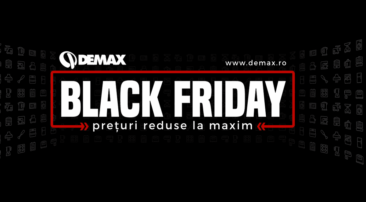 (P) Electrocasnice la pret de Black Friday pe Demax.ro