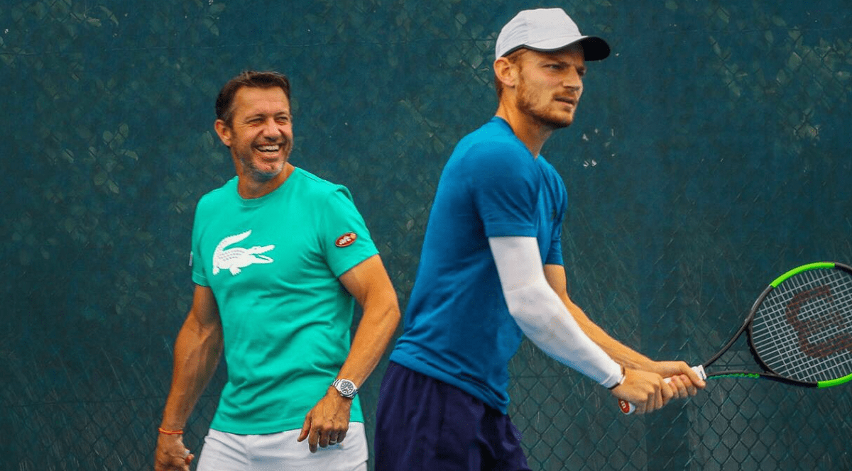 Van Cleemput, la antrenament cu David Goffin