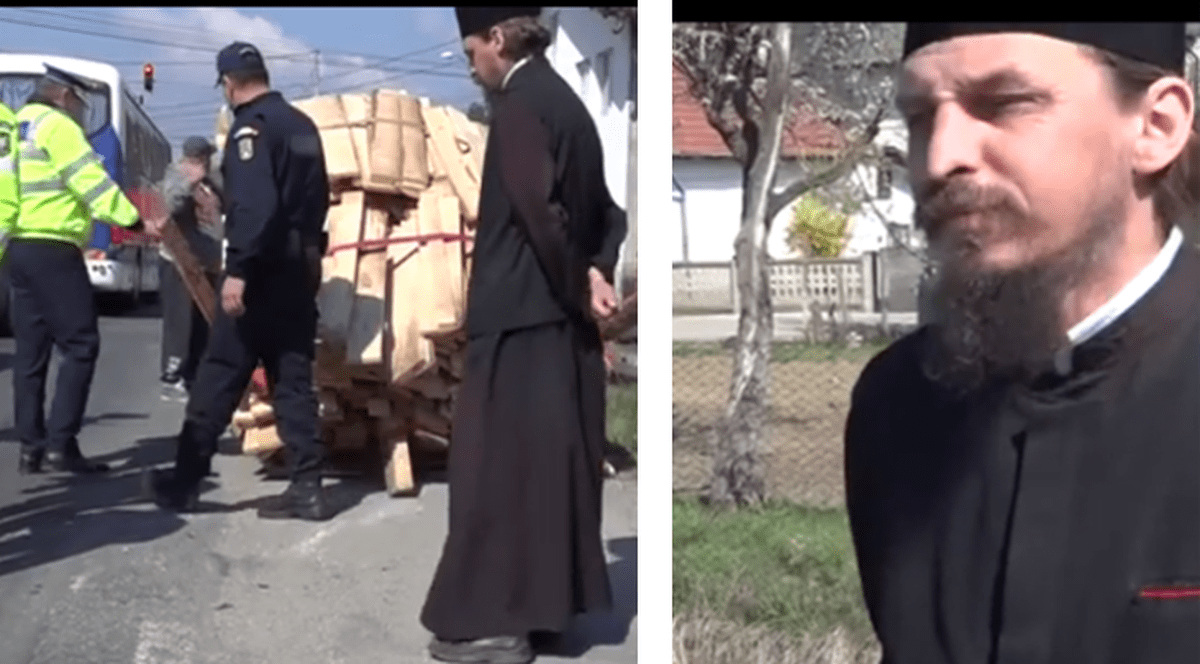 Un călugăr a fost prins beat la volan în Câmpulung